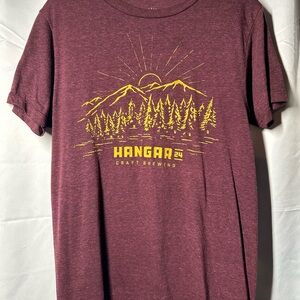 Hangar 24 Brewery Maroon Graphic Tee T-Shirt